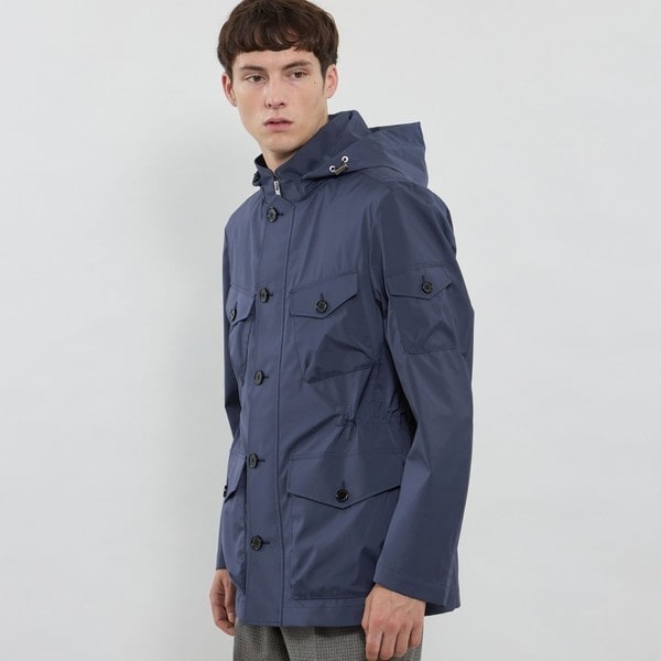 WEB・一部店舗限定】【BERWICK】3レイヤーポリエステルフーデット