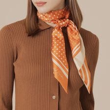 【Precious12月号】ドットストライプ剣先スカーフ