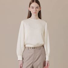 トリアセテートジョーゼットブラウス