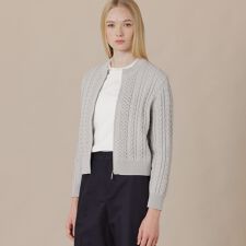 ケーブルニットカーディガン