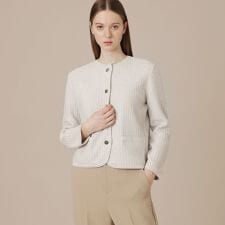 ツイードニットジャケット