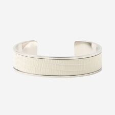 【婦人画報4月号掲載】リザードエンボスレザーバングル