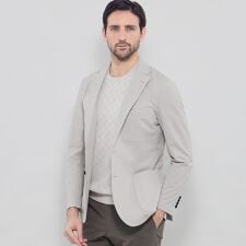 【FLEX JERSEY】ハウンドトゥースサッカージャージージャケット