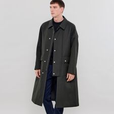 【DORMEUIL/ドーメル】ウールリネンハンティングコート