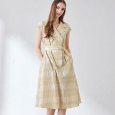 ワンピースドレス (Aライン(シルエット)、ベージュ系) の一覧 （12 