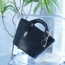 【Ungrid/アングリッド】 籠バッグ風型押し　バケツトートバッグ