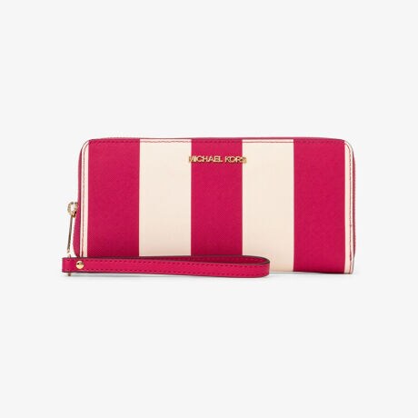JET SET TRAVEL ストライプ コンチネンタル ウォレット ラージ 