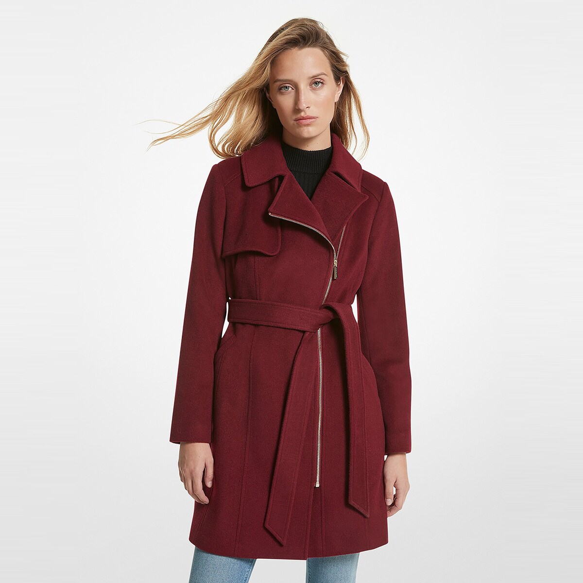 早期価格【新品】マイケルコース　ウールコート MICHAEL KORS（マイケルコース）の「ウール ラップ コート