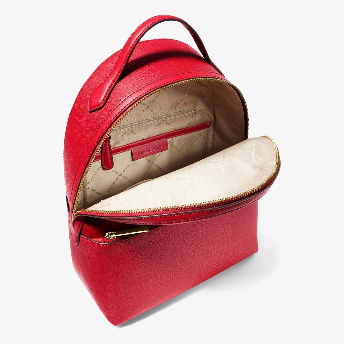 MICHAEL KORS レッドバックパック フロントポケット付き 値下げ不可 SHEILA フロントポケット バックパック ミディアム | マイケル