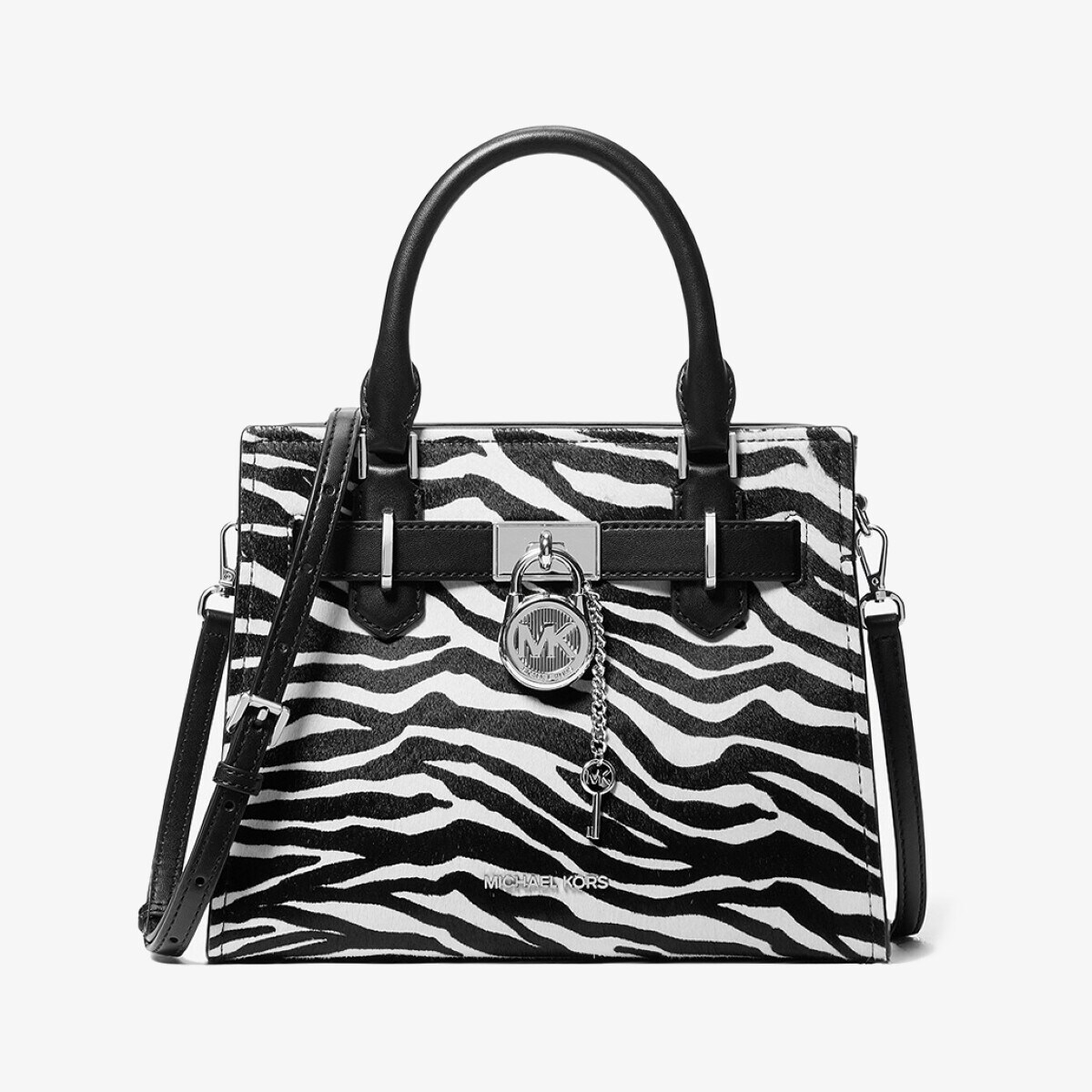【Michael Kors】Hamilton ゼブラプリント サッチェルバッグ HAMILTON ゼブラプリント カーフヘア サッチェル スモール