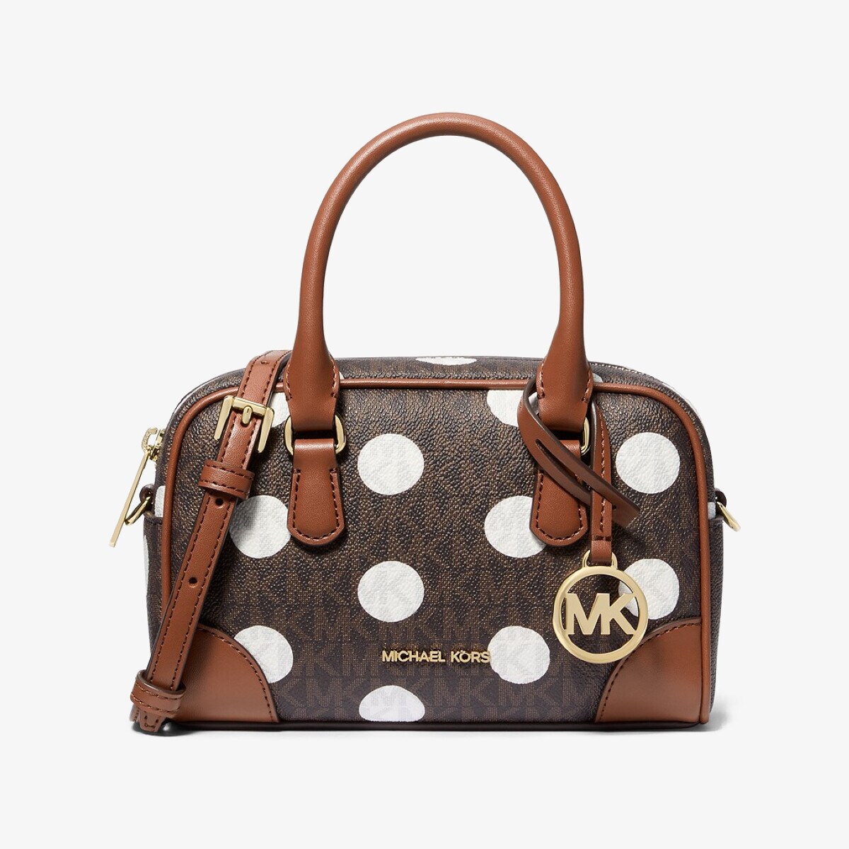 ☆海外取扱☆【Michael Kors】スモール ポルカドットポシェット Thompson Extra-Small Polka Dot Signature Logo Satchel