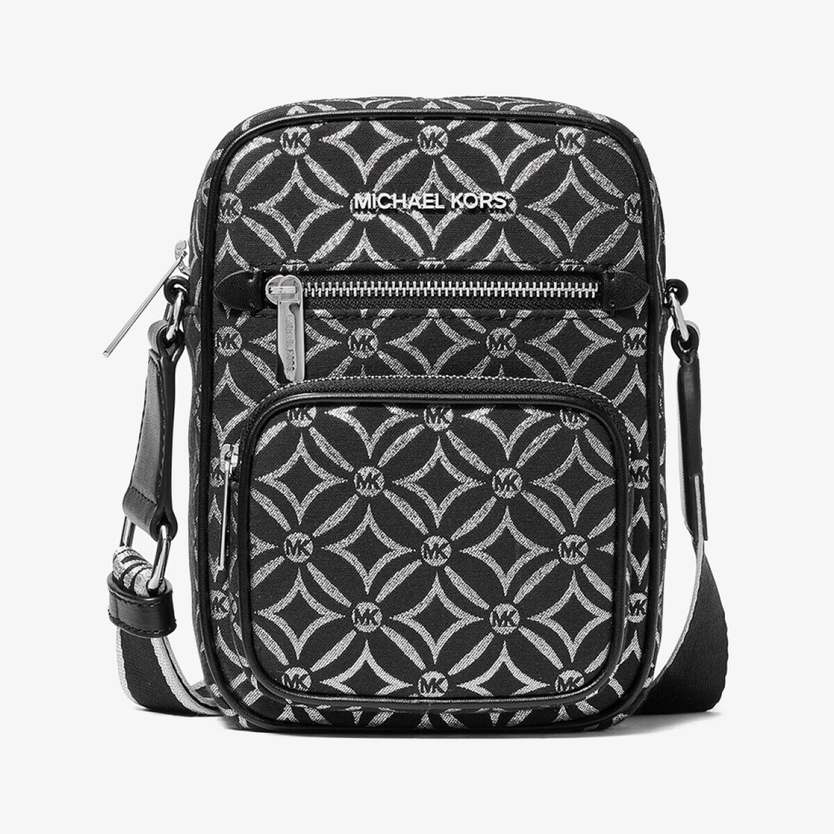 JET SET ITEM メタリック ロゴ ジャカード クロスボディ