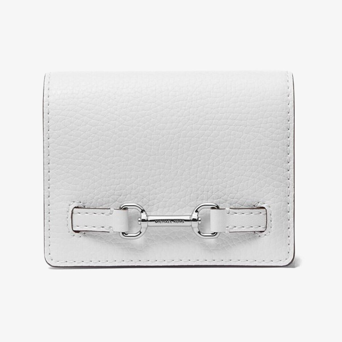 MICHAEL KORS グレー ホワイト コインケース 公式アウトレット】COOPER ペブルレザー ビルフォールド ウィズ
