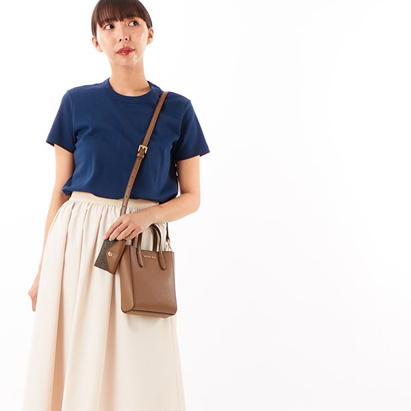 VINCENT サフィアーノレザー クロスボディ ウィズ カードケース