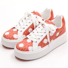 マイケル・コース(Michael Kors)のROMEY ポルカドット シグネチャー ロゴ プラットフォーム スニーカー