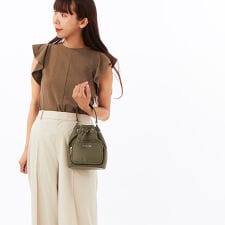 KHAI ナイロン バケット バッグ スモール