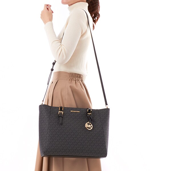 JET SET TRAVEL サフィアーノレザー ポケット トート ラージ