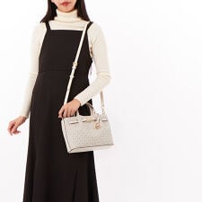 CARSON センタージップ サッチェル スモール - MKシグネチャー