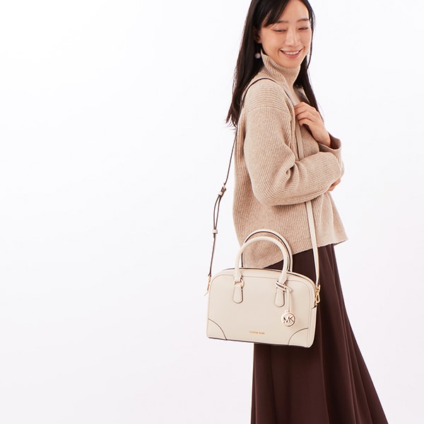 THOMPSON ぺブルレザー ダッフル サッチェル ミディアム | マイケル