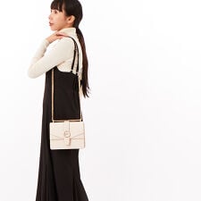 GREENWICH サフィアーノ レザー フラップ クロスボディ スモール