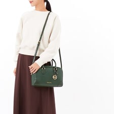 THOMPSON ぺブルレザー ダッフル サッチェル ミディアム