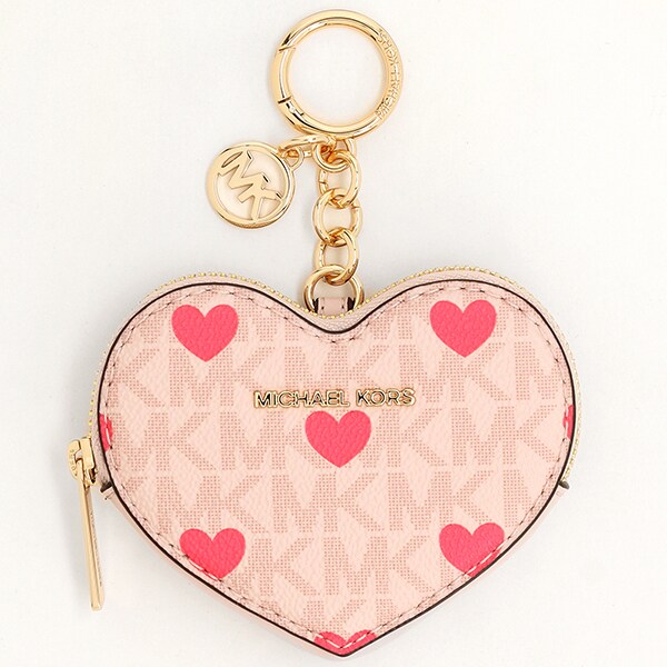 MICHAEL KORS キーホルダー JET SET TRAVEL HEART COIN POUCH キーフォブ/チャーム | マイケル