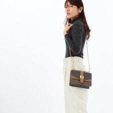 GREENWICH カラーブロック フラップ クロスボディ スモール - MKシグネチャー