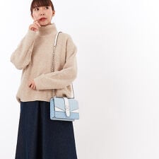 GREENWICH カラーブロック フラップ クロスボディ スモール - MKシグネチャー