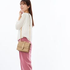 GREENWICH サフィアーノ レザー フラップ クロスボディ スモール