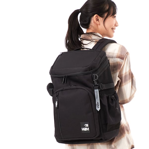 HEM ブラック リュック Seventeen コラボ HeM/ヘム】 ルーク26 セブンティーンコラボ BOXバックパック30L SAC'S