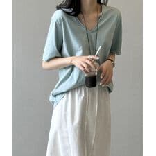 vネックtシャツ レディース 綿100%
