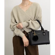 カシュクール ニットトップス レディース