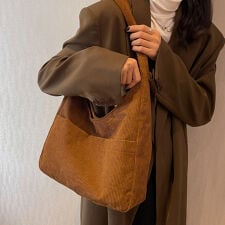 トートバッグ コーデュロイ 無地 肩掛け