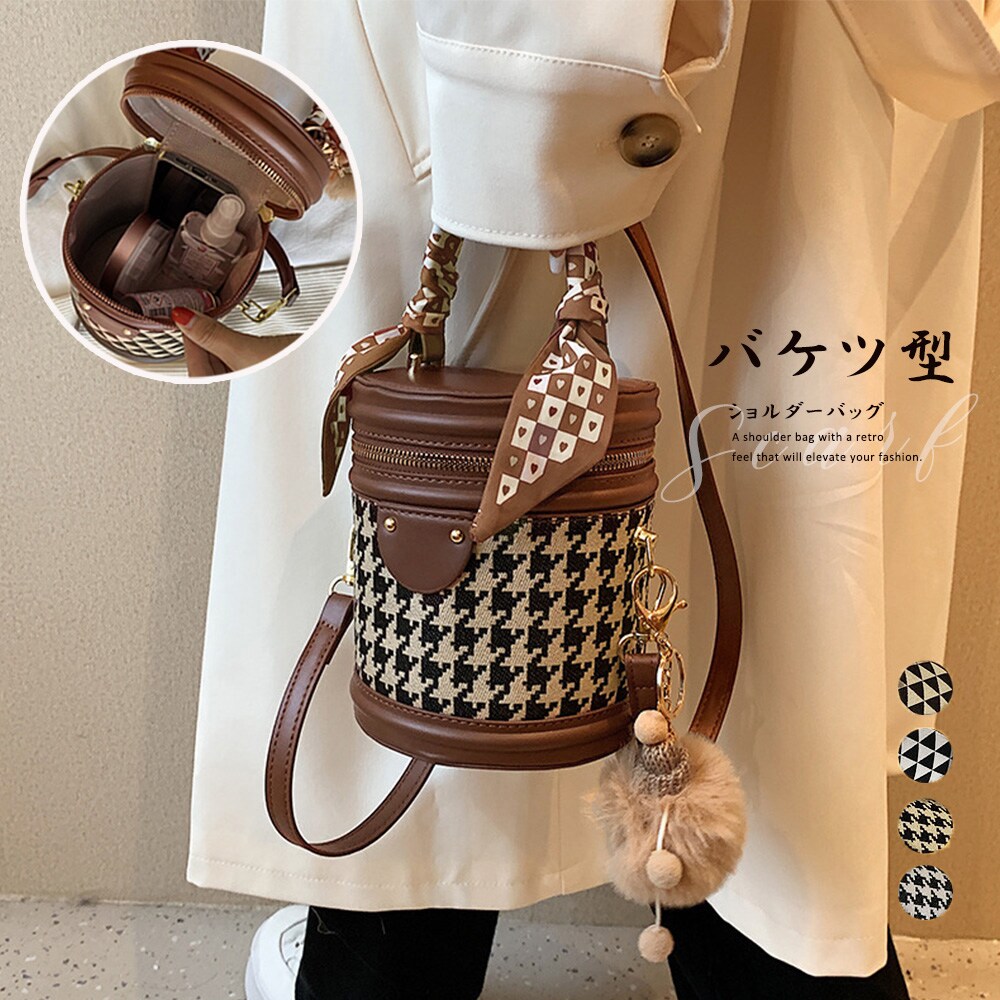 【韓国発】ポケットミニバケツショルダーバッグ★10color PUレザー バケツ型ショルダーバッグ韓国 | ミニミニストア