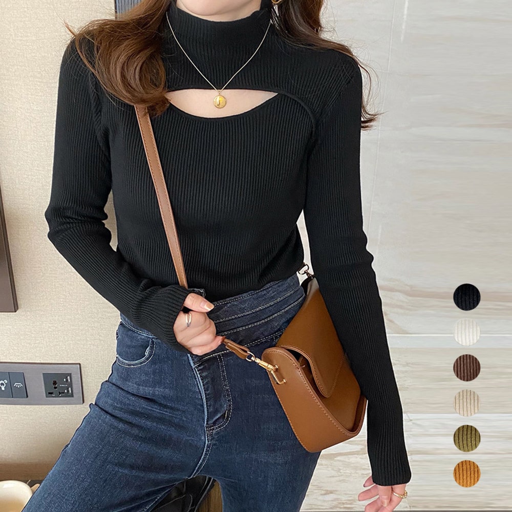 Julia Boutique ニット セーター サイドボタンノースリーブ