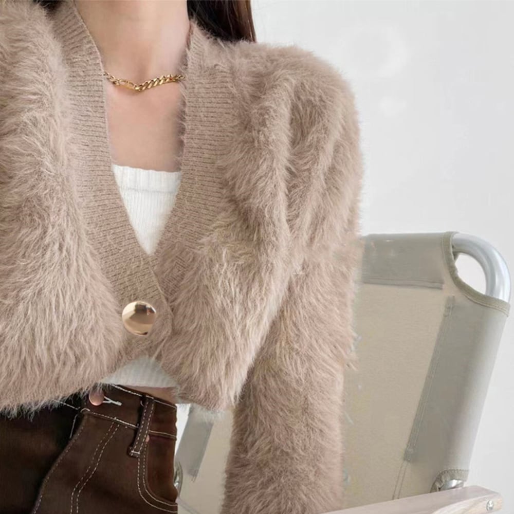 ファーコート フェイクファー ショート丈