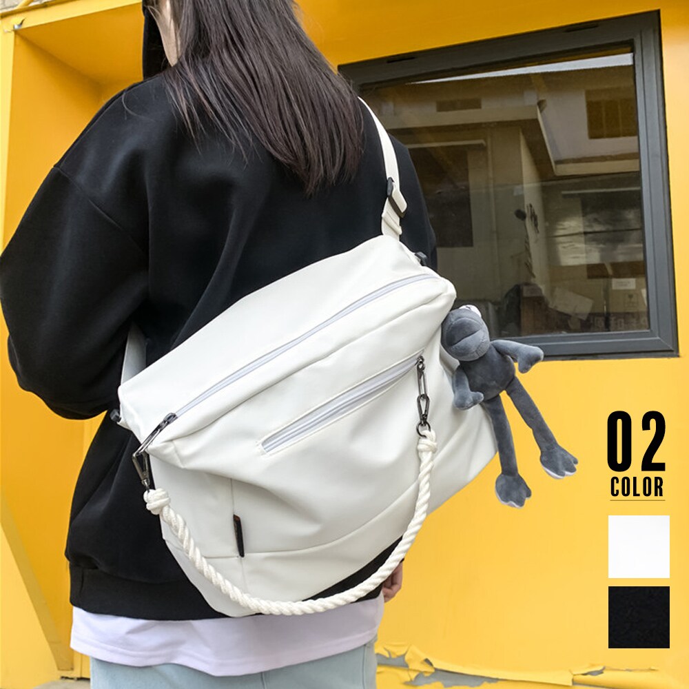 【韓国発】プチプラ★2wayビッグナイロンショルダーバッグ セール 30%OFF】【WEB限定】 2WAY ナイロン フリル ショルダー
