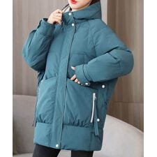 フェイクダウンコート中綿ジャケット韓国風