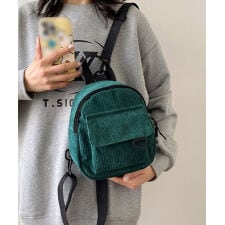 コーデュロイ リュックバッグ 軽量