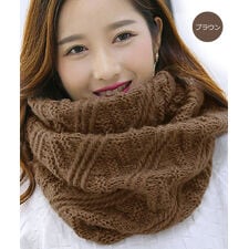 ニットスヌード レディース 秋冬