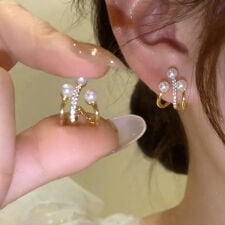 ピアス フェイクパール レディース結婚式