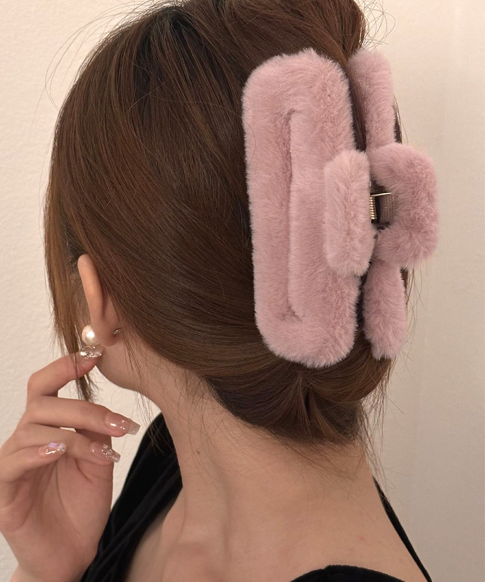 【2個セット】ブラウン ヘアクリップ　ミニ　クリップ　茶色　ゴールド ヘアクリップ ゴールド バンスクリップ | ミニミニストア