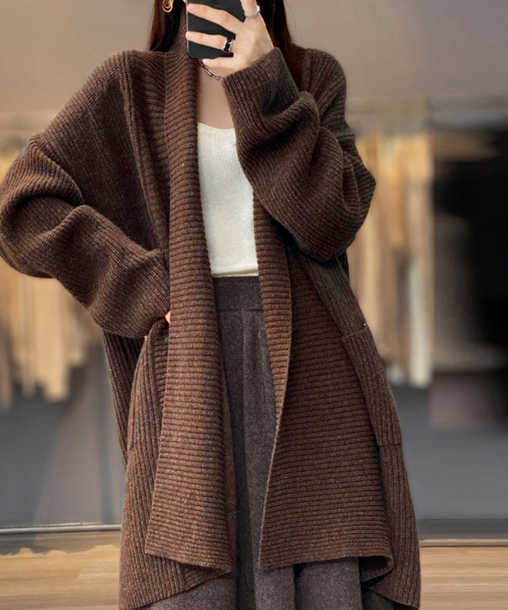 フード付きニットカーディガン ショート丈 miniministore フード付きニットカーディガン ショート丈