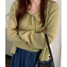 ニットカーディガンキャミソール2点セット