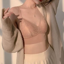 冷感タッチブラトップレディースレース下着