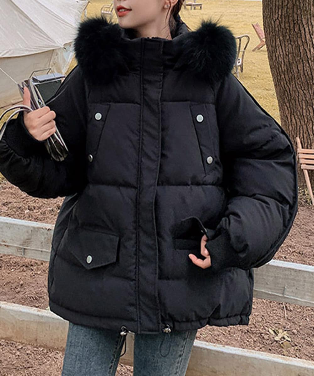 ダウンコート フードエコダウンジャケット