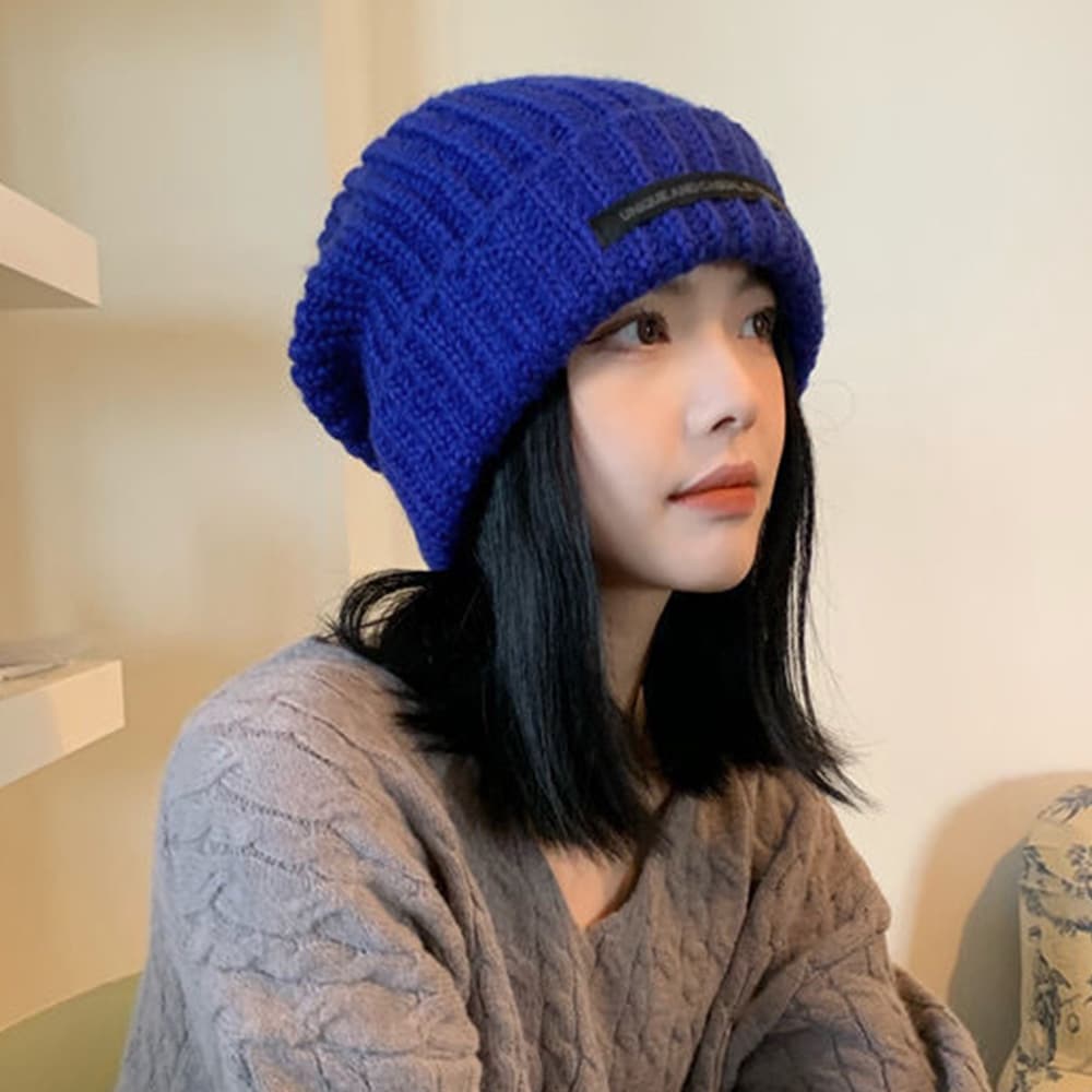 カラーニット帽子 レディース 7色