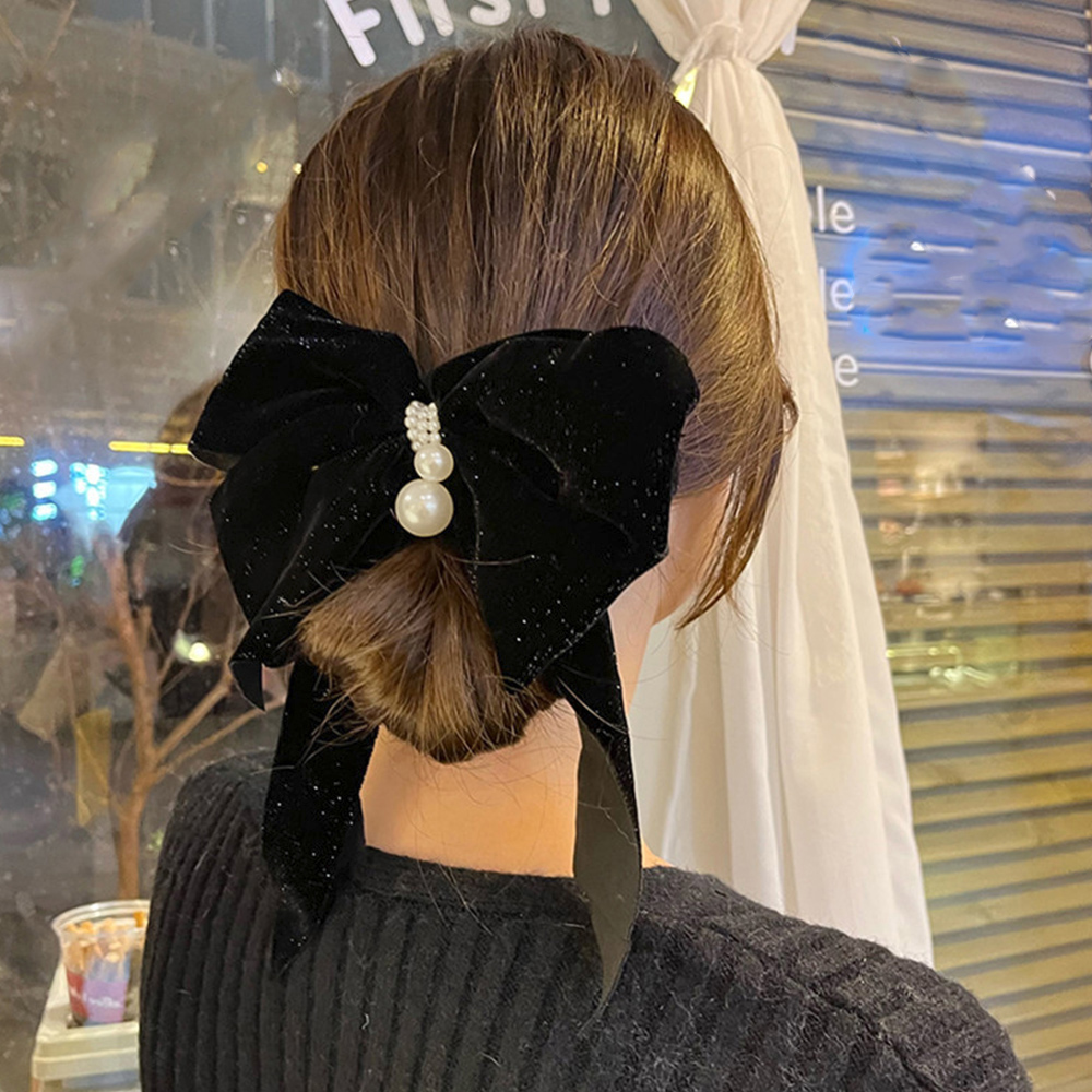 ビッグリボンバレッタ韓国ヘアアクセサリー | ミニミニストア