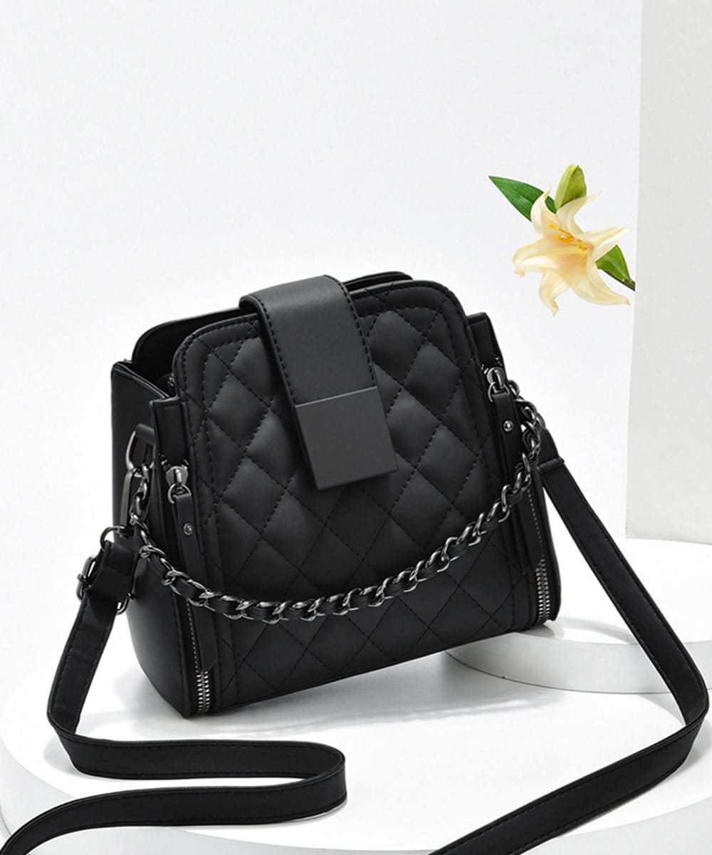 韓国デザイン ビジューチェーンショルダー ハンドバッグ BAG She's Closet ショルダーバッグ バッグ スパンコールキラキラ