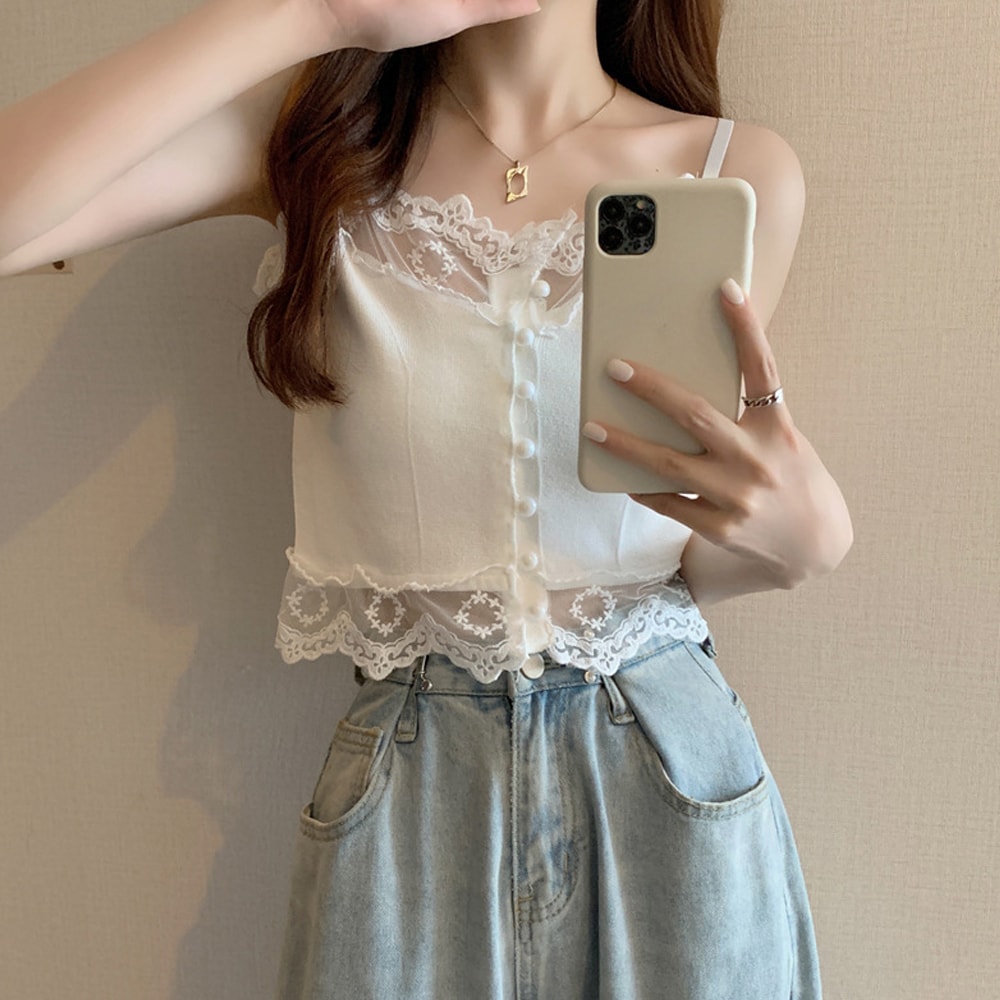 イエナ　HERITER/エリテ レースキャミソール H0-30-00-19 HERITER/エリテ レースキャミソール H0-30-00-19（キャミソール